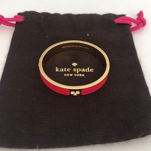 Kate Spade : hot pink and gold bracelet